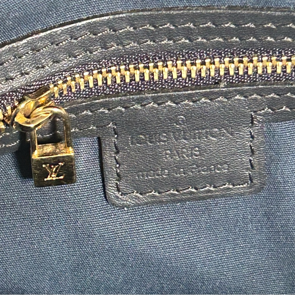 Louis Vuitton Josephine GM Navy Blue Denim Mini Lin Handbag Tote Bag LV - Picture 11 of 12